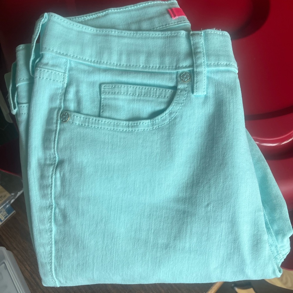 LILLY PULITZER JEANS MINT GREEN SIZE 4 - Picture 6 of 6